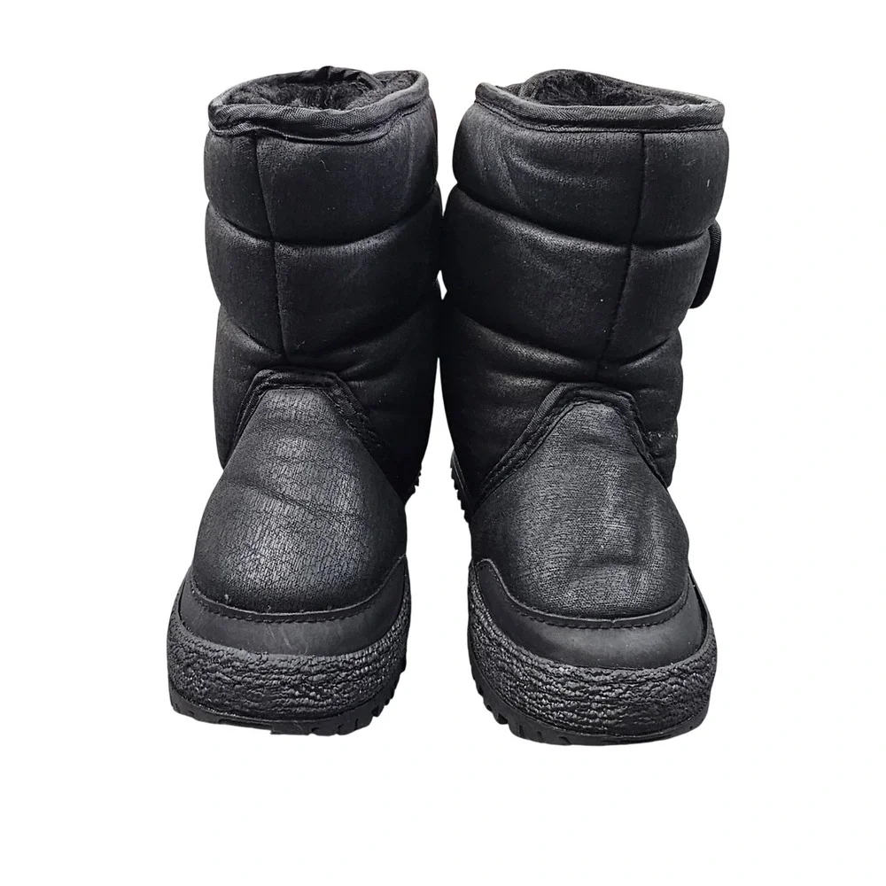 Khombu Trooper I Toddler 8M Black Winter Snow Boots Faux Fur Lined Puffer Kids‎